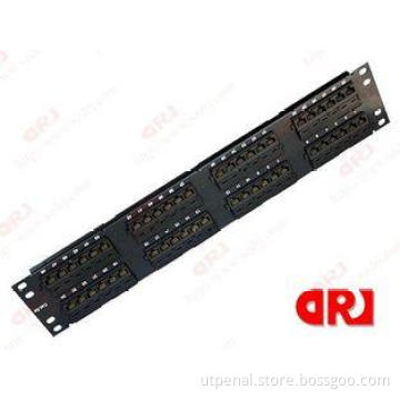 UTP Rj45 48 Ports Cat6 Patch Panel Unshielded 8p8c Network